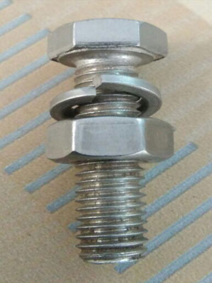 Galvanized nuts and bolts
